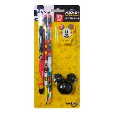 Imagem de kit Escolar Molin Mickey Mouse 5 Peças Blister