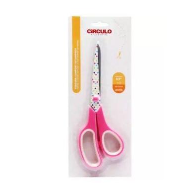 Imagem de Tesoura Comfort Estampada 8,5 Pol. - 21,5 cm - Círculo - Ref. 449890