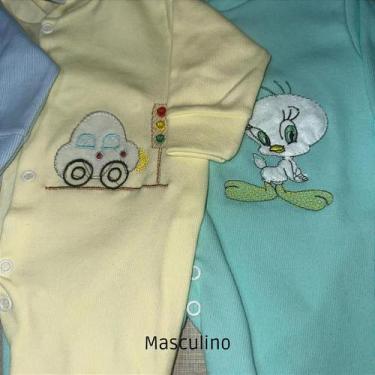 Imagem de Macacão promocional canelado para bebês - feminino e masculino - XODOZ