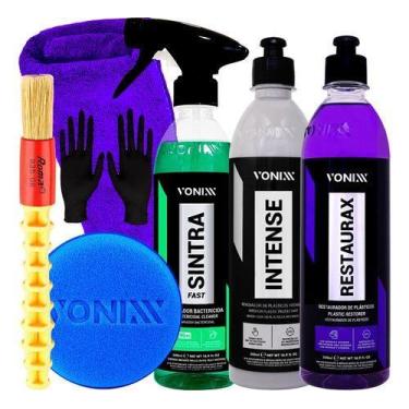 Imagem de Kit Limpeza Automotiva Sintra Fast Intense Restaurax Vonixx Cor Verde,