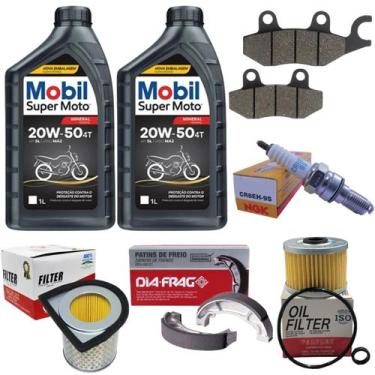 Imagem de Kit Filtros + Oleo + Vela + Lona + Pastilha Cbx Twister 250 - VALFLEX/