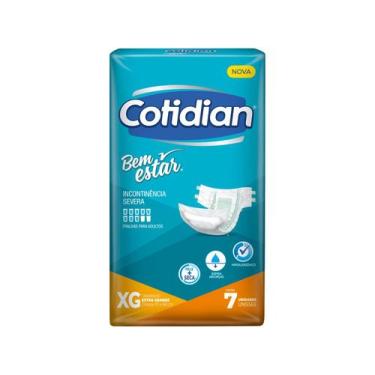 Imagem de Fralda Adulto Cotidian Bem Estar Confort Plus XG 7 unidades, 7 unidade
