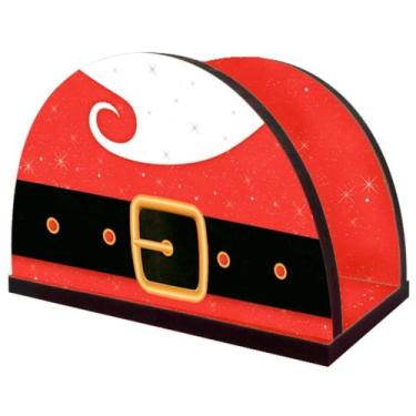 Imagem de Porta Guardanapo Roupa Papai Noel Decor Home Madeira Natal Litoarte - 