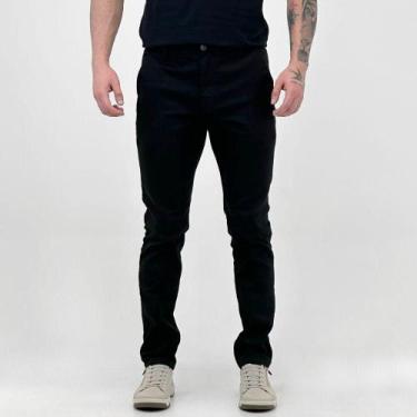 Imagem de Calça Voox Slim Esporte Fino Masculina, 48, Preto