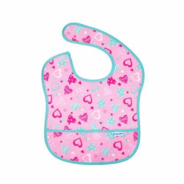 Imagem de Babador Standard Coração Rosa - KaBaby