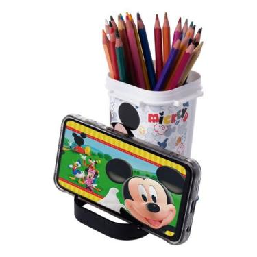 Imagem de Organizador Porta Lápis e Caneta com Suporte para Celular Plasutil, Mi