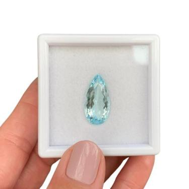 Imagem de Água Marinha Azul Gota 8,47ct - SP GEMAS