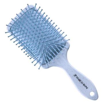 Imagem de Escova De Cabelo Raquete Feita Com Palha De Arroz Marco Boni, Azul