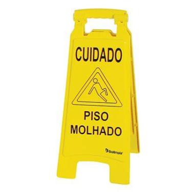 Imagem de Placa Sinalizadora Piso Molhado Bralimpia