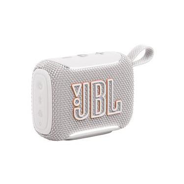 Imagem de Caixa de Som Portátil JBL GO 5 Branca com Potência de 4,2W RMS, Bluetooth, a Prova d'água IP67