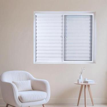 Imagem de Janela de Alumínio Veneziana 100x100cm 3 Folhas Vidro Liso Soft Plus M
