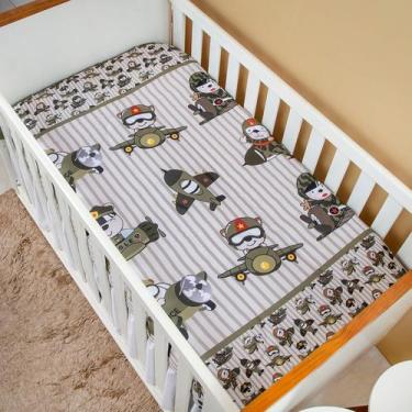 Imagem de Edredom Infantil para Bebê Estampado Ursinho Aviador - Carinha De Anjo