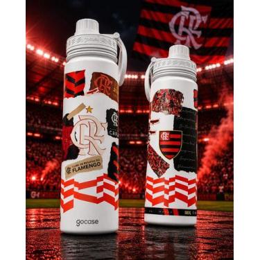 Imagem de Garrafa Térmica Flamengo Rubro Negra Gocase Fresh Inox 650ml, Flamengo