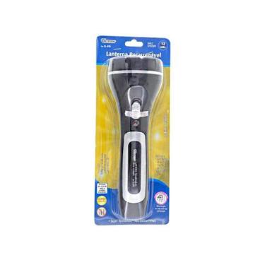 Imagem de Lanterna 12 Leds Recarregável Bivolt Western, Preto
