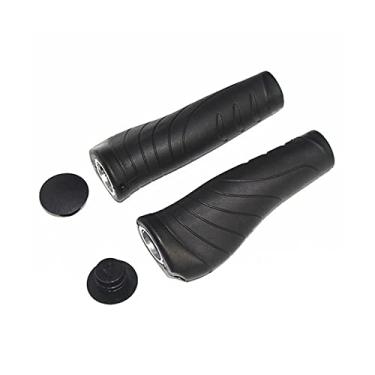 Imagem de 1 par de apertos de bicicleta de borracha TPR Mountain Bike Gear Shift Grips Cover para MTB, bicicleta de estrada (130 x 22,2 mm)