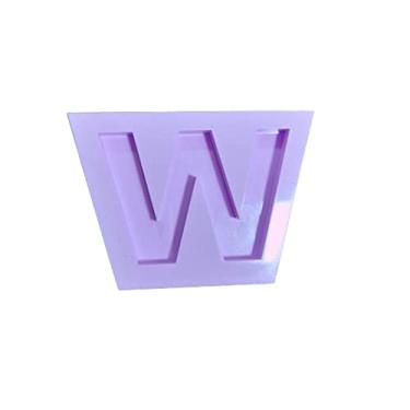 Imagem de Confeitaria dos Moldes, R187 Molde de silicone letra W resina decorar