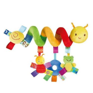 Imagem de Brinquedo Recreativo Móbile Espiral Chocalho De Pelúcia Bichinho Cento