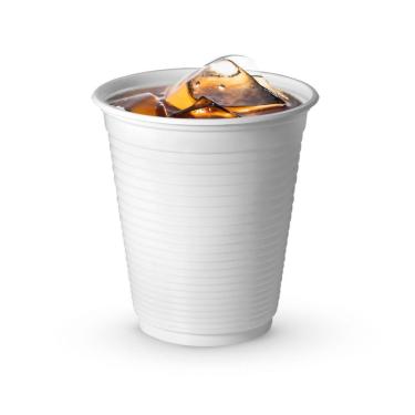 Imagem de Copo Plástico Descartável Branco 300ml SM-300 Copobras 50und