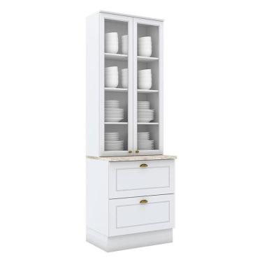 Imagem de Cristaleira Americana Branco HP - Henn 