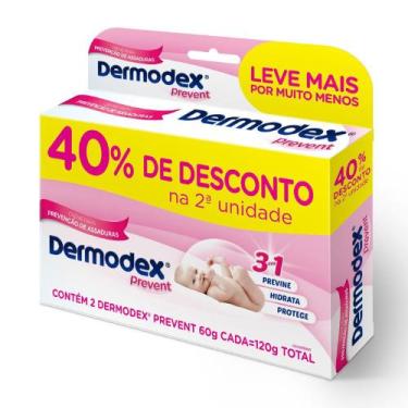 Imagem de Kit Pomada Para Prevenção De Assaduras Dermodex Prevent 2 Unidades De