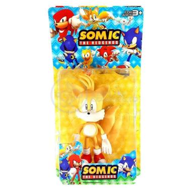 Imagem de Coleção Boneco Action Figure Tails The Hedgehog Amarelo 16Cm