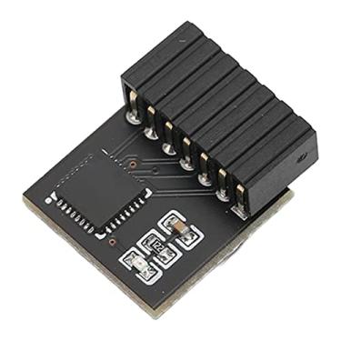 Imagem de Módulo TPM 2.0, 14Pin SPI Secure Storage Módulo de segurança de criptografia TPM 2.0 Cartão remoto para placa-mãe ASUS para Windows 11