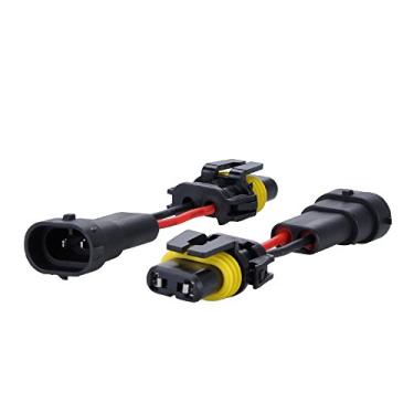 Imagem de MUYI 2 peças adaptador H11 para 9006 macho para fêmea conector converte chicote de fiação da luz de neblina