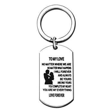 Imagem de Chaveiro de presente de dia dos namorados – para My Love/I Belong to You and You are My Everything/Love Forever, Style a