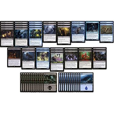 Imagem de Baralho de zumbi azul e preto - legal moderno - personalizado - Magic The Gathering - MTG - 60 cartas