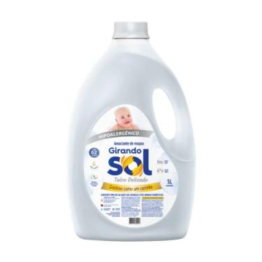 Imagem de Girando Sol Amaciante Tradicional Hipoalergênico Talco Delicado 5L