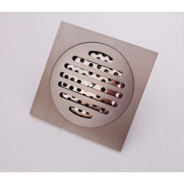 Imagem de Ralo do piso do chuveiro Ralo de resíduos Filtro de cobre Dreno do piso Todo desodorante de cobre e dreno durável do piso