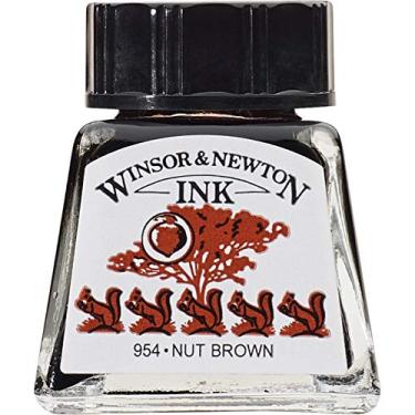 Imagem de Winsor & Newton Drawing Inks Tinta para Desenho, Marrom (Nut Brown), 14 ml