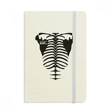 Imagem de Caderno de desenho de esqueleto para decoração do corpo humano, capa dura de tecido oficial diário clássico