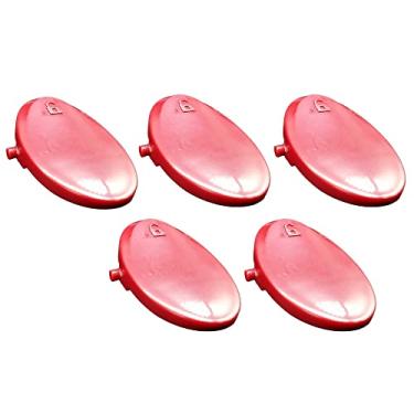 Imagem de Kit com 5un Botão Tecla Vermelha Trava do Recipiente Aspirador Vertical Electrolux Power Speed STK13