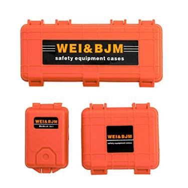 Imagem de SIMBAE Decoração De Baú Substituição de acessórios de decoração de baú de mini caixa de ferramentas 3 peças para carro de esteira de controle remoto 1:10 TRAX4 Axial SCX10 90046 90047 RR10 (laranja)