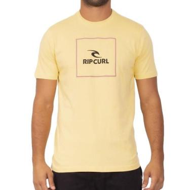 Imagem de Camiseta Rip Curl Corp Icon Sm23 Masculina Keyo Yellow