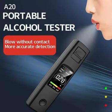 Imagem de Álcool bafômetro com display LCD  Detector Digital  Polícia  Eletrônica do carro  bêbado  Teste de