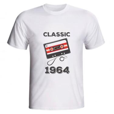 Imagem de Camiseta Classic 1964 Fita Aniversário Sessenta 60 Anos