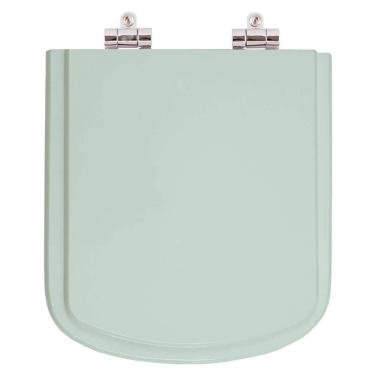 Imagem de Assento Sanitário Poliester Soft Close Bali Verde Agua (Verde Claro) para vaso Incepa
