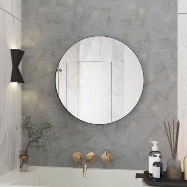 Imagem de Espelho Decorativo Orgânico 70cmx70cm E08, Moderno Luxo Sala Quarto Banheiro Incolor
