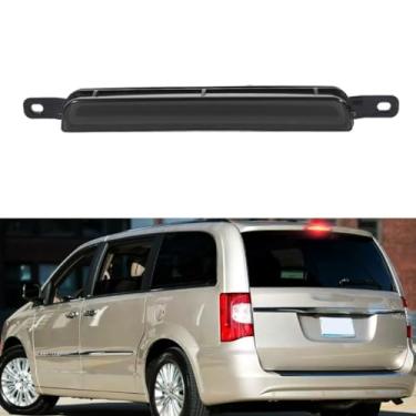 Imagem de Tonsya Para Dodge Grand Caravan 2008-2017 2008-2015 Chrysler Town & Country 2009-2014 Volkswagen Routan High Mount Third Brake Lamp Light Smoked Lens