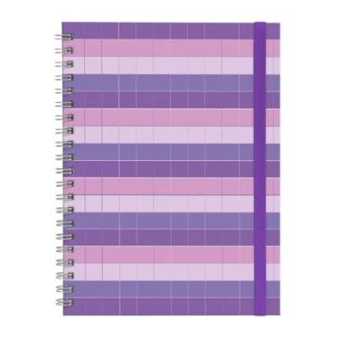 Imagem de Caderno Universitário Plus Infinity Listras Lilás 1 Matéria