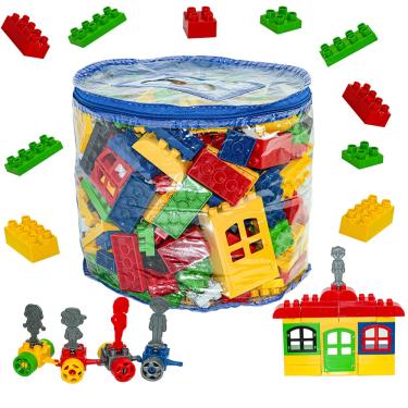 Imagem de Blocos De Montar Family Blocks Infantil Educativo 250pçs