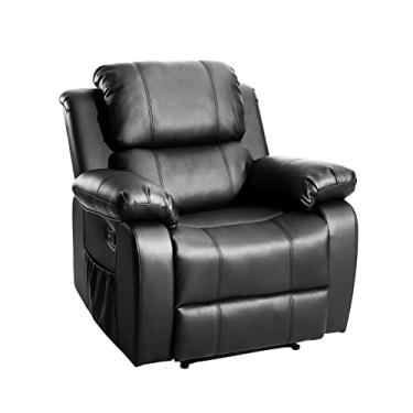 Imagem de Poltrona reclinável grande de sofá antiderrapante para idosos grandes e altos, 3 posições, poltrona, reclinável, manual, assento reclinável, movimento reclinável manual para móveis de sala de estar
