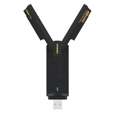 Imagem de Adaptador Usb Wifi 6e Sem Fio Fenvi Axe5400mbps Tri Band 6g/5g/2.4ghz RTL8832CU