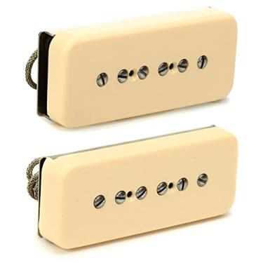 Imagem de SEYMOUR DUNCAN - Microfone para guitarra elétrica - Kit de captador P90 para guitarra elétrica antiga - Capas creme