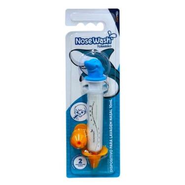 Imagem de Seringa para Lavagem Nasal Nose Wash Tubarão 1 unidade Nose Wash