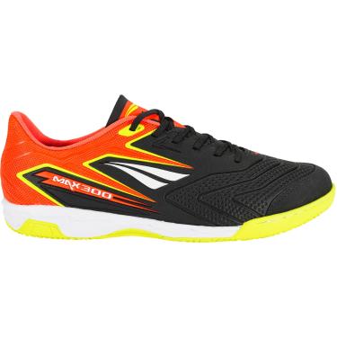 Imagem de Chuteira Penalty Max 300 Futsal Preta Branca e Amarela 39