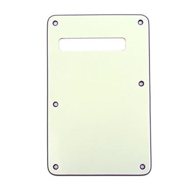 Imagem de Musiclily 6 Furos Escudo Traseiro Back Plate para Guitarra Fender EUA/Mexicana Made Stratocaster Standard Estilo Moderno, 3 Camadas Marfim