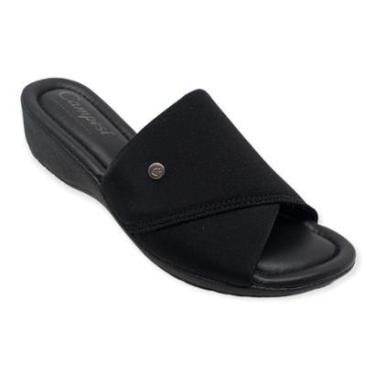 Imagem de Tamanco Anabela Campesi L8751-0006 Feminina - Preta-Feminino